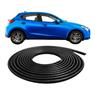 Borracha Protetora Borda Portas Carro Universal 10 M Preta