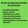 Kit 40 óculos Protetor Epi Incolor Haste Regulagem Com Ca - UN / 40