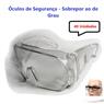 Kit 40 óculos Segurança Proteção Cristal Sobrepor Ao De Grau - UN / 40