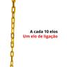 80 Mt Corrente Plástica Isola Calha Chuva Elo P Amarela