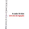 80 Mt Corrente Plástica Isolamento Calha Chuva Elo P Branco