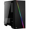 Gabinete Gamer Aerocool Mini Cylon Preto RGB Lateral Acrílico
