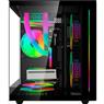Gabinete Gamer C3Tech Aquarius MT-G810 Sem Fans Preto