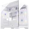 Gabinete Gamer Fortrek Clarity Branco Lateral Vidro