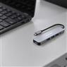 Hub Adaptador USB-C 5 Portas HDMI + USB-C + 3 USB-A Fortrek DC53