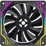 Kit Cooler Fan ARGB Fortrek Frosty Preto Com Controladora/Controle