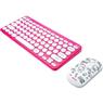 Kit Teclado e Mouse Sem Fio Letron Hello Kitty Rosa