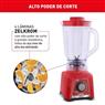 Liquidificador Arno Power Mix LQ34 700W Limpa Fácil Vermelho 127V