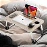 Mesa para Notebook Portátil Fortrek Lapdesk com Gaveta Embutida Madeira