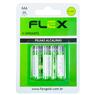 Pilha Aa Alcalina Cartela Com 4 Unidades Flex