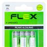 Pilha Aa Alcalina Cartela Com 4 Unidades Flex