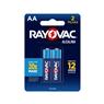 Pilha Alcalina Aa2 Rayovac Cartela Com 02 Unidades