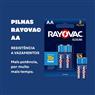 Pilha Alcalina Aa2 Rayovac Cartela Com 02 Unidades