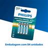 Pilha Zinco Aaa R03l4b/59 Philips