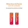 Pilha Zinco Aa Tubo 40 Unidades Elgin R06p