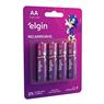 Pilha Recarregável Elgin Aa 2700mah Blister Com 04 Unidades