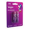 Pilha Recarregável Aa Elgin 2700mah Cartela Com 02 Unidades