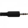 Plug P2 Estéreo Com Protetor de Cabo PGPD0003 Preto Storm - PCT / 50