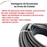 Protetor Borda De Porta Todos Veículos 7x10mm 5m Mini Preta