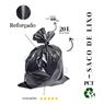 Saco De Lixo 20 Litros Reforçado Preto - 100 Unidades