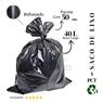 Saco De Lixo 40 Litros Reforçado Preto - 50 Unidades