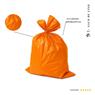 Saco De Lixo 40l Reforçado Laranja 50 Und