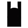 Sacola Plastica Alça Camiseta Preta Grande 50x70 10kg