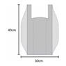 Sacolas Plasticas Branca Reciclada Reforçada Kit 3 Kg 40x50