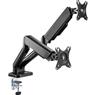 Suporte Articulado Para Dois Monitores com Pistão a Gás Fortrek FK 441S 17'-32'