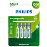 4 Pilhas Recarregaveis Aaa Philips
