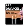 2 Pilhas Alcalinas Aa Duracell
