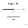 Amortecedor Capota De Fibra - Universal Uso Geral 530 Mm