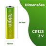 Bateria Cr123 Elgin