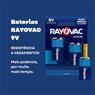Bateria Alcalina 9v Rayovac Cartela Com 02 Unidades