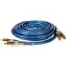 Cabo Blindado 2RCA X 2RCA 5m Azul Storm