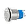 Botão On Off 19mm Prata 220v 3a C/ Led Branco 12v Storm