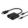 Cabo Conversor Hdmi Para Vga + áudio Storm