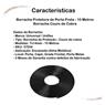 Borracha Protetora Borda De Porta Veículos 7x10mm 10m Preta