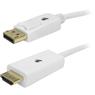 Cabo Displayport Para HDMI 2M Com Trava Branco 5+