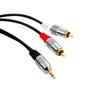 Cabo P2 Stereo 02 Rca Metal 3m Storm