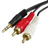 Cabo P2 Stereo X 02 Rca Gold 1.8m Storm 10 Unidades