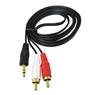 Cabo P2 Stereo X 02 Rca Gold 1.8m Storm 10 Unidades