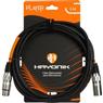 Cabo Para Microfone Hayonik Player XLR Fêmea x XLR Macho 3m Preto