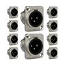 Conector  Xlr Macho Wc 1033 10 Unidades Painel Wireconex