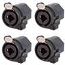 Conector Combo Xlr Fêmea Painel 3p Wc 330 Wireconex 04 Unidades