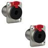 Conector 1/4 Fêmea Painel Trs Wc 195 Wireconex 02 Unidades