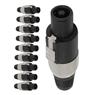 Conector Speakon 4 Polos Metal Storm 10 Unidades