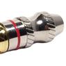 Conector Linha Rca Macho Metal Vermelho Storm 10 Un.