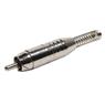 Conector Linha Rca Macho Niquel Com Mola Storm 10 Unidades