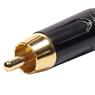 Conector Linha Rca Macho Vermelho Metal Storm 10 Unidades
